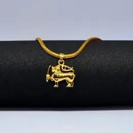 gold plated 1.9mm fox chain with pendant  for stylish women's.
