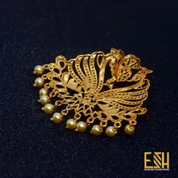 22kt Gold plated Hansaputtuwa Pendent With White Stone FREE GIFT BOX