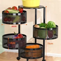 4Tier Kitchen Round Metal Heavy Storage Rack