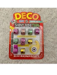 10 Pcs/Set Adhesive Tape Lovely mini glitter Washi Tape Set DIY Decoration Sticker Label Masking Tape