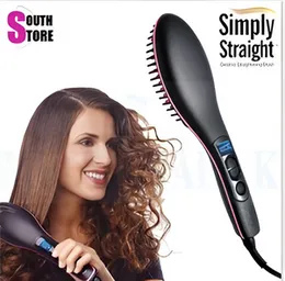 Ceramic Hair Straightening Brush for Home Use