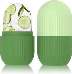 Ice Face Roller Silicone Facial Cube for Eyes Neck Massage Remove Dark Circle Pore Shrink Face Beauty Skin Care Ice Mould Kitchen Tools