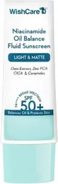 WishCare 5% Niacinamide Oil Balance Fluid Sunscreen SPF 50 PA++++ | Matte & No White Cast