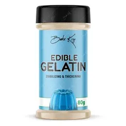 BAKE KING Gelatin Powder 80GM, Gelatin Powder for jelly Making Food Grade and Face Mask, Gelatin for Cooking/Baking for Candies, Marshmallows, Cakes,