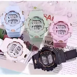 1pc macaron multicolor silicone strap digital watch alarm, Macaron Color Silicone Strap Digital Watch Alarm 1pc - Multicolor Wristwatch