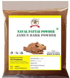 VS Product Naval Pattai Powder, 1000g, Jambolan, Jamblang, Jamun Chhaal,Neredu Berau, Malabar Plum, Naaval Kura Powder 1000g (pack of 10 x 100g)