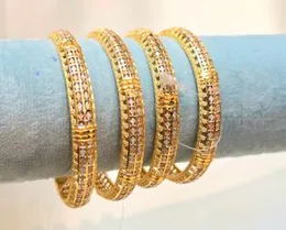 Dubai White Gold Bangles â Premium Luxury Design (2Pair)