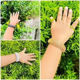 Gold, Silver, Black color Full Rhinestones cute, beautiful fashion fancy toddler [1 year -7 year] free size bangles