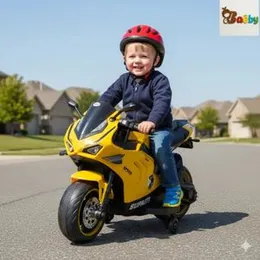 NA-6257 rechargeable bike | Yamaha RR Battery Operated Bike for Kids | Electric Bike for Child | LED Light & Music | Baby Ride on Toy Rechargeable Bat
