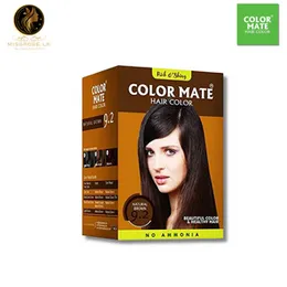 COLOR MATE No Ammonia Hair Brown Color 200G (9.2) 10 Packs