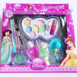 Disney Princess Kids Makeup Set Simulation Cosmetics Set Pretend Girls Makeup Toys Pink Non-toxic Plastic Make up Toys Play House Toys