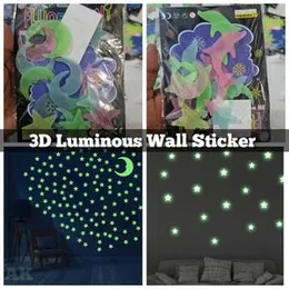 3D Luminous Wall Sticker â Glowing in Dark Radian Stickers Pack