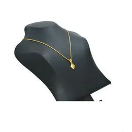 22kt Plated 1mm Box Chain With New Design Box Pendant For Women-18 inch