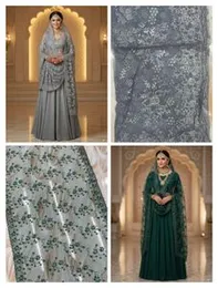 Elegant Large Embroidered Net Shawl â Extra-Wide & Full-Length