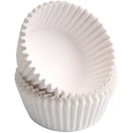 100pcs White Cupcake Baking Liners 9cm for Muffins & Cakes Durable and Non-Stick Premium Baking Cups