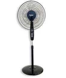 Aklan Heavy Duty Stand Fan LHSF09B 16 Inch 5 Blades 60 Min Timer Copper Motor