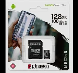Kingston Canvas Select Plus 128GB microSDXC UHS-I U1 V10 A1 Memory Card with SD Adapter