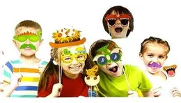 Jungle Animal Birthday Green Photo Props Party Decorations