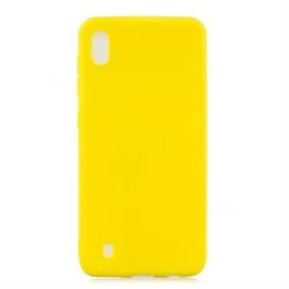 Samsung A10 Hard Silicon Cover 2MM Yellow Colour, 2MM Hard Silicon Back Cover for Samsung Galaxy A10, Durable Phone Case, Hard Silicon Cover