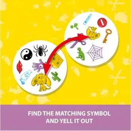 Dobble Card Game - Classic Asmodee Spot It Observation Game for Kids, Family, Friends
