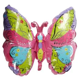 19" x 30" Foil Butterflies Balloon Happy Birthday Party Foil Butterfly