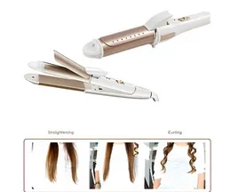 Geemy GM-2961 2-in-1 Professional Portable Hair Straightener and Curling Iron