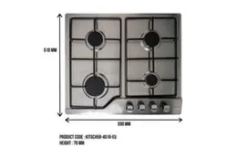 4 BURNER SS GAS COOKER ROUND H59-4016 EURO