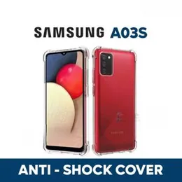 Luxury Transparent ThickBallon Bumper Case For Samsung Galaxy A03s Crystal Transparent Premium Quality Shockproof Protective Phone Shell Samsung A03s