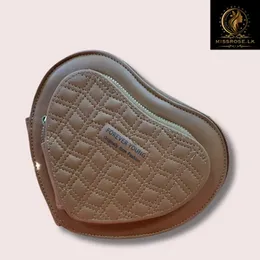 Fashion Love Heart Shaped Shoulder Crossbody Bag Women Purse Brown Color