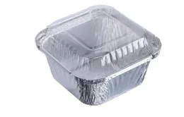 80ML WATTALAPAM / LAVA Aluminum Foil Cup with Lids (2 Inches X2 Inches) PACK OF 50