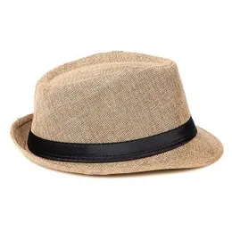 Sun Hat Jazz Panama Hat Trilby Fedora Hat Gangster Cap Beach Hat