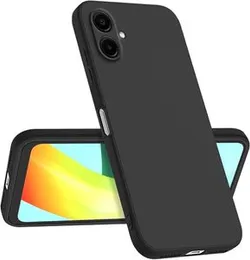Samsung A07 Hard Silicon Cover 2MM Black Colour, 2MM Hard Silicon Back Cover for Samsung Galaxy A07, Durable Phone Case, Hard Silicon Cover