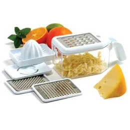 Multi Grater with Juicer and Egg Separator Attachments â Multi Function Grate Shred Juice Pour Measure and Separate