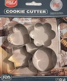 Christmas Cookie Cutter & Pastry Cutters Set â Star, Heart, Flower & Circle Shapes