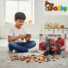 ICW Creative High Tech MOC-Oversized Off-Road Mountain Motorcycle Bike Mechanical Building Blocks Bricks DIY for Kids (566 pc) (Off-Road)