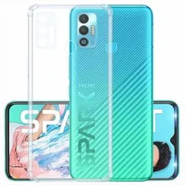 Shockproof Transparent Clear Case Back cover for TECNO Spark 7