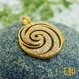 ESH Stylish Rich Look Good Quality Gold Plated King Size Derana Theme Pendant for Women
