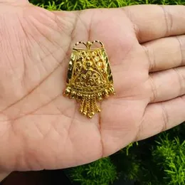 Gold Plated Guaranteed Praveena Elongated Pendant for Wedding, Party & Function – Gift for Girls