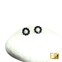 ESH Silver-Plated Beautiful Charm Earrings with Stone for Women