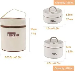 Korean Portable Insulated Lunch Container Set