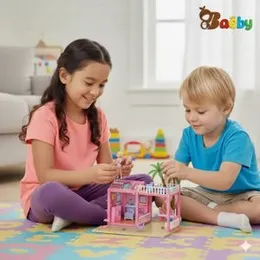 Doll Luxury vila BB20004 | Barbie Villa Series - DIY Dollhouse Kit 54-pcs