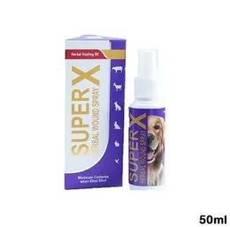 Super X Wound Spray for Pets â Herbal Wound Care Spray for Dogs, Cats & Other Animals (50ml)