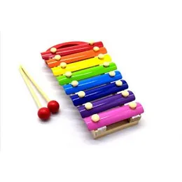 8 Tone Cartoon Animal Hand Knock Piano Series Multicolor Xylophone for Kids