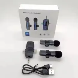 Dual Wireless Lavalier Microphone Kit with USB Type-C & Lightning Receivers -