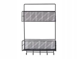 2 Tier Hanging Bathroom Shelf With Hook