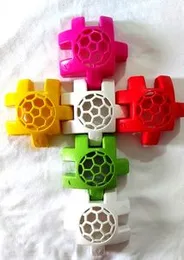 Plastic Hand Ball Rattle Sound Develop Intelligence Baby Kids Toddler Assembling Block Construction Set Educational Activity Multi-color Gift Toy