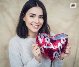 Shining Heart Pillow 18 CM | Soft Decorative Gift Pillow