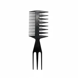 COSMO LADY Hairstyling Hair Pick Combs for Men's Retro Oil Head Upgraded Fork Comb