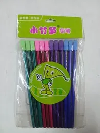 Wood Cartoonistic Bullet Rubber Pencil Set