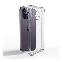 Transparent Back Cover For iPhone 15 14 13 12 11 Pro Max Mini X Xs Max XR SE 2020 5 5s 6 6s 8 7 Plus Back Cover Silicone Shockproof With Camera Guard